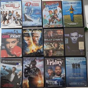DVD Lot Of 12 Action Thriller Comedy Mix Genre Movies Bundle DVD Movies Adult